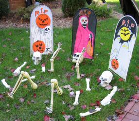 Halloween skeletons
